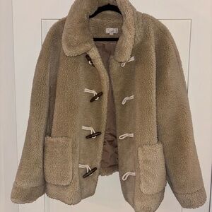 Loft Tan Teddy Coat